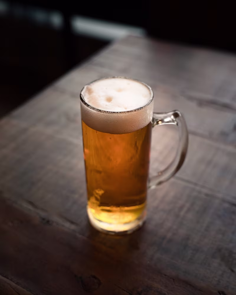 Beer taps at a brewery